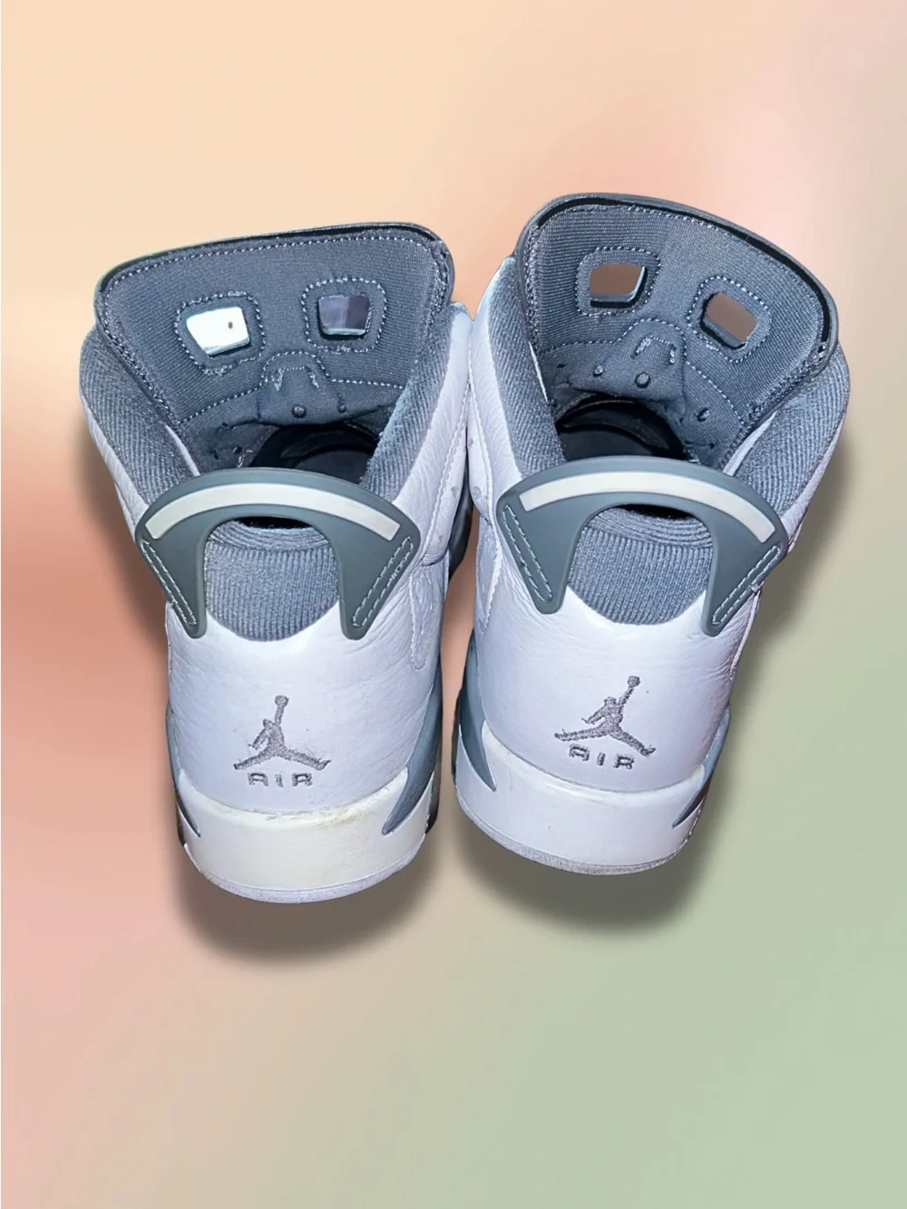 Air Jordan 6 Retro Cool Grey White 2022 384665-100 Youth 6.5Y Shoes